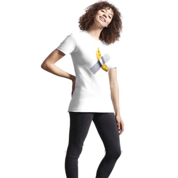 Unisex Maurizio Cattelan Art Basel Banana T-Shirt - Picture 3 of 8